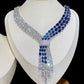 Lanie Moore Luxury Two Piece Blue Crystal Jewellery Set